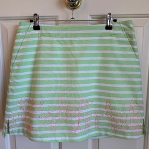 Lady Hagen Green Paradise Islamorada Golf Skort